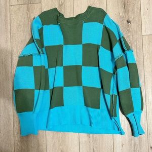 Checkered sweater